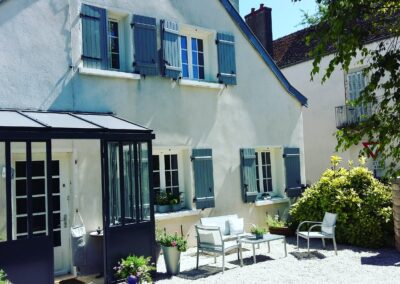 devanture de la maison de chambres d'hôtes les plumes