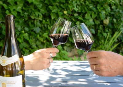 verres de vin de bourgogne